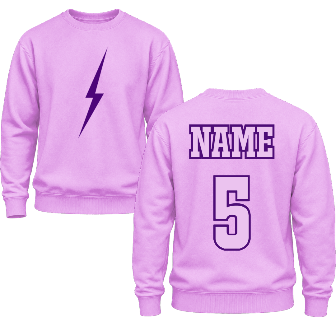 Purple Bolt Comfort Colors Crew Neck Sweatshirt