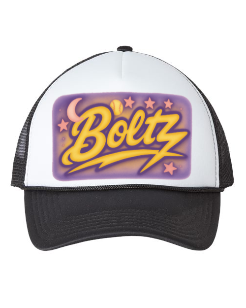 Boltz Snap Back Trucker Hat Airbrush Logo