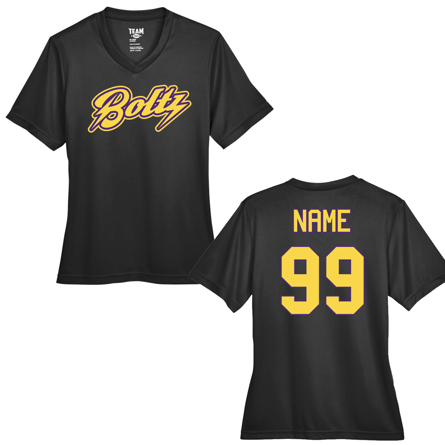 Boltz Dri-Fit Womens V Neck Short Sleeves