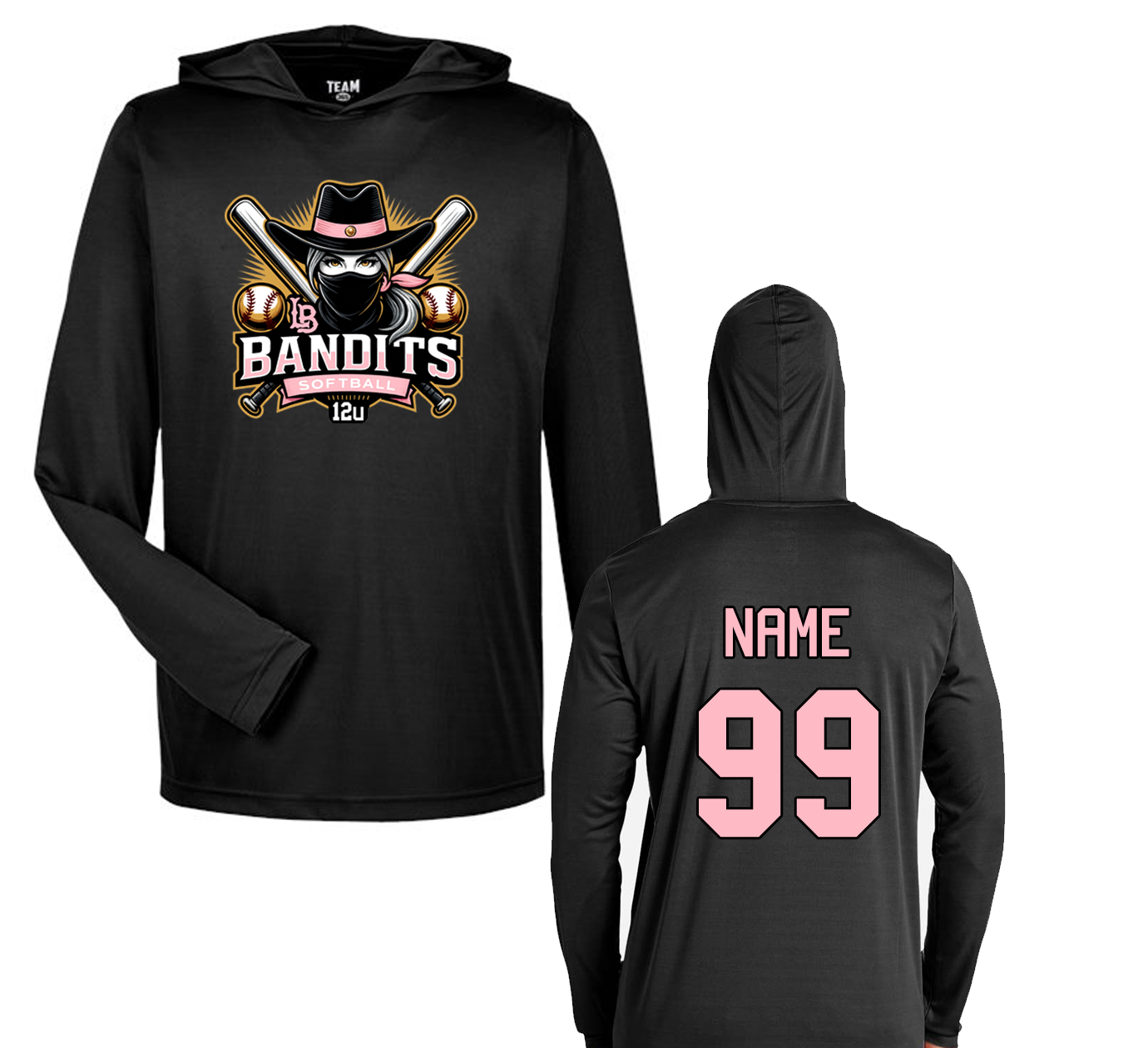 Bandits 12u Performance Long Sleeve Hoodie