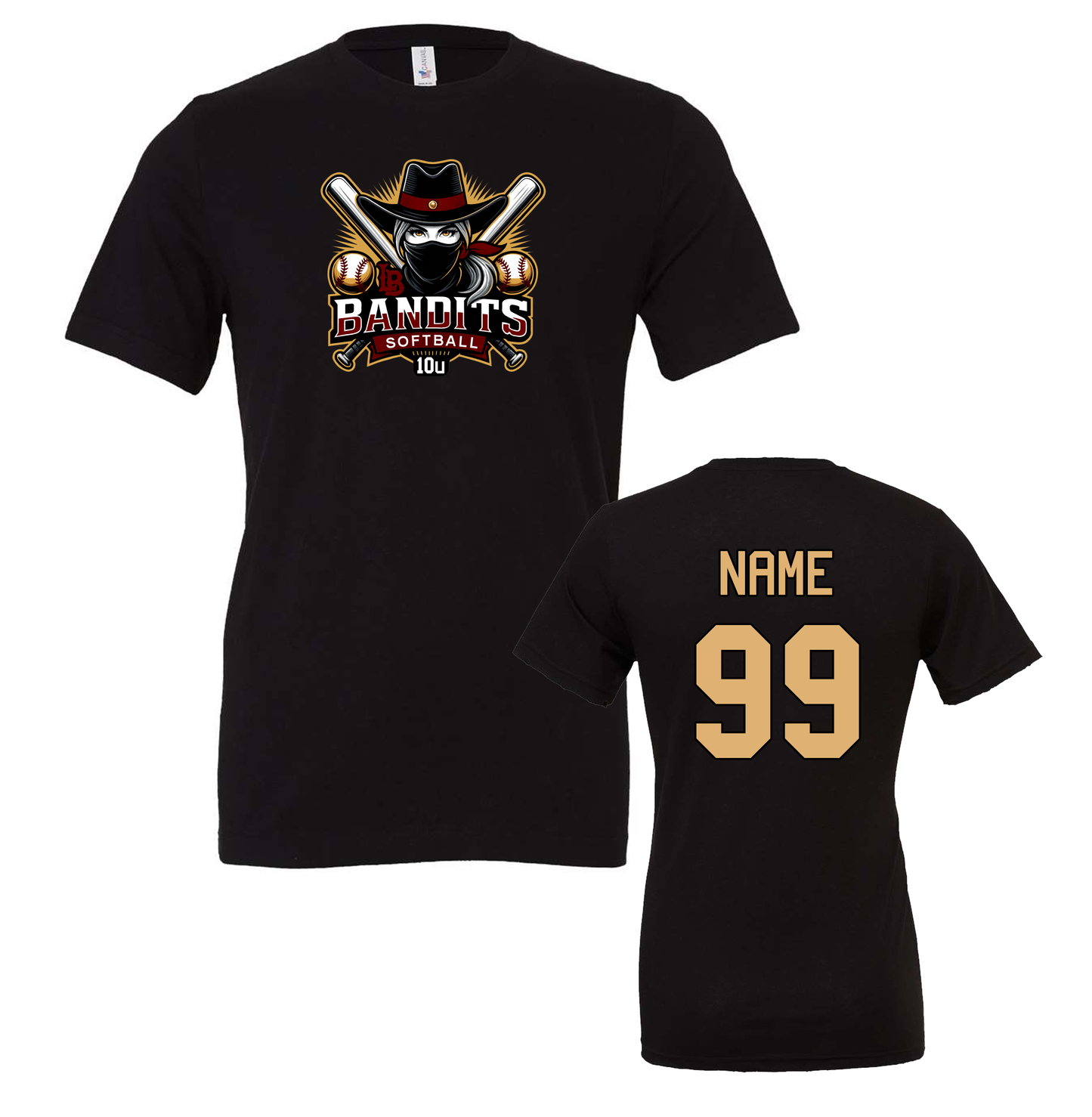 Bandits 10u 100% Cotton Short Sleeves