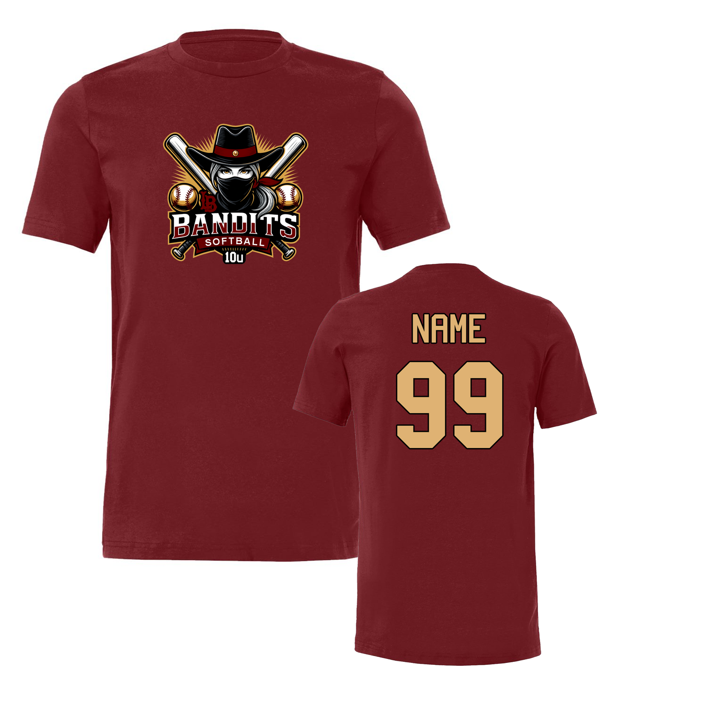 Bandits 10u 100% Cotton Short Sleeves