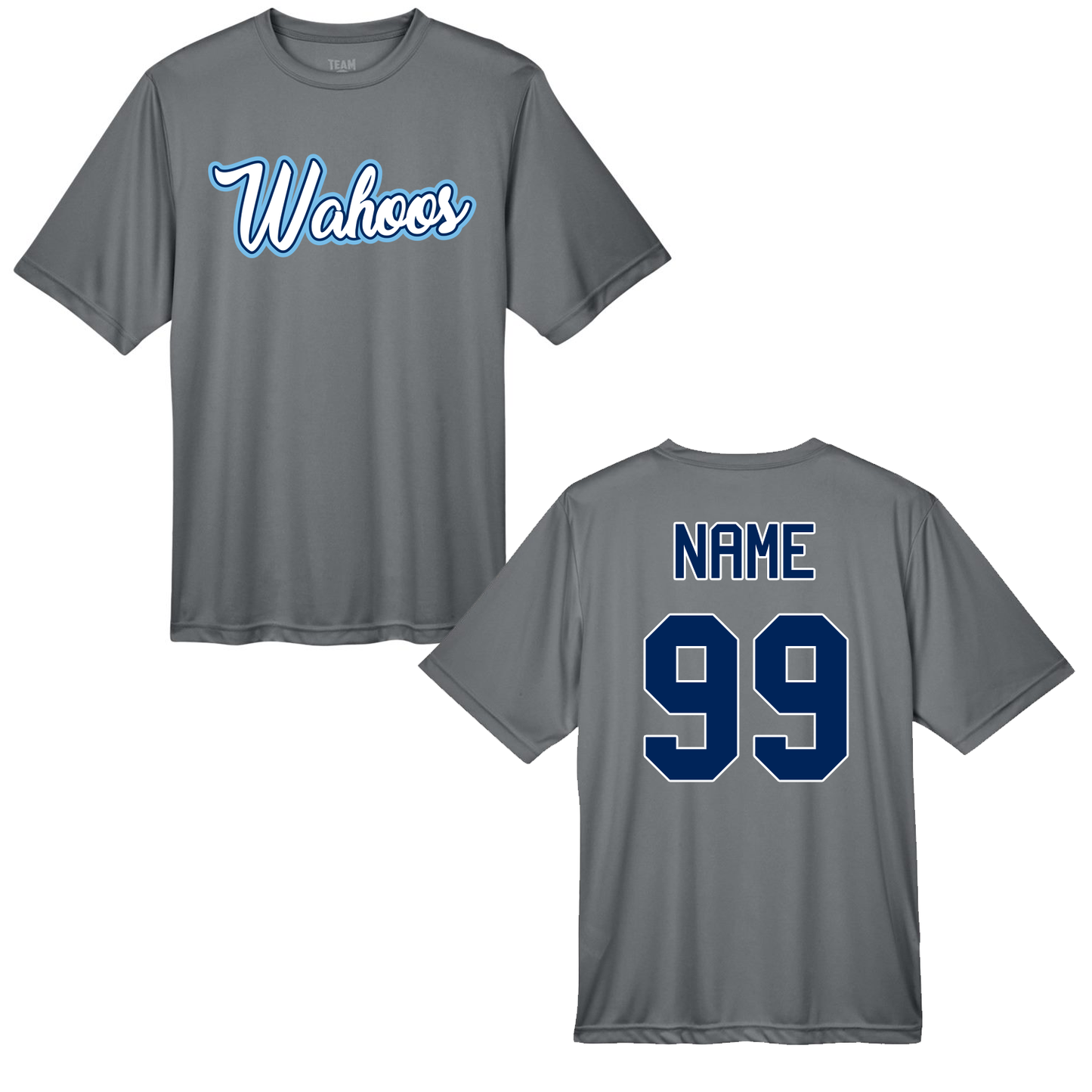Wahoos Text Logo Performance Short Sleeves