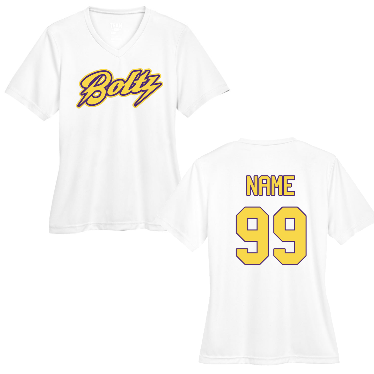 Boltz Dri-Fit Womens V Neck Short Sleeves