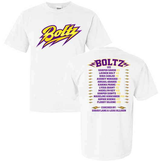 World Series Boltz 12u Comfort Colors 100% Cotton T