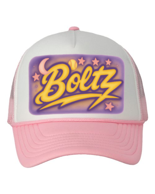 Boltz Snap Back Trucker Hat Airbrush Logo