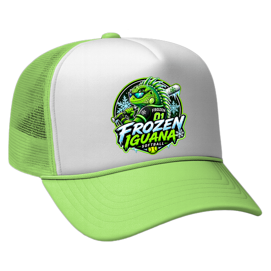 Frozen Iguana Foam Trucker