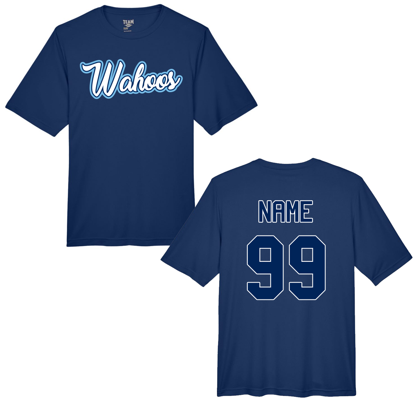 Wahoos Text Logo Performance Short Sleeves