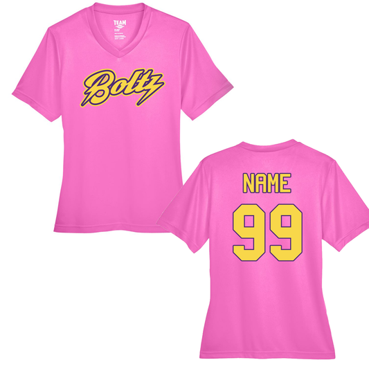 Boltz Dri-Fit Womens V Neck Short Sleeves
