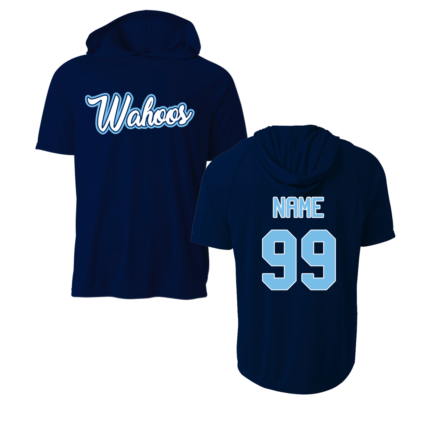 Wahoo Performance Short Sleeves Hooded