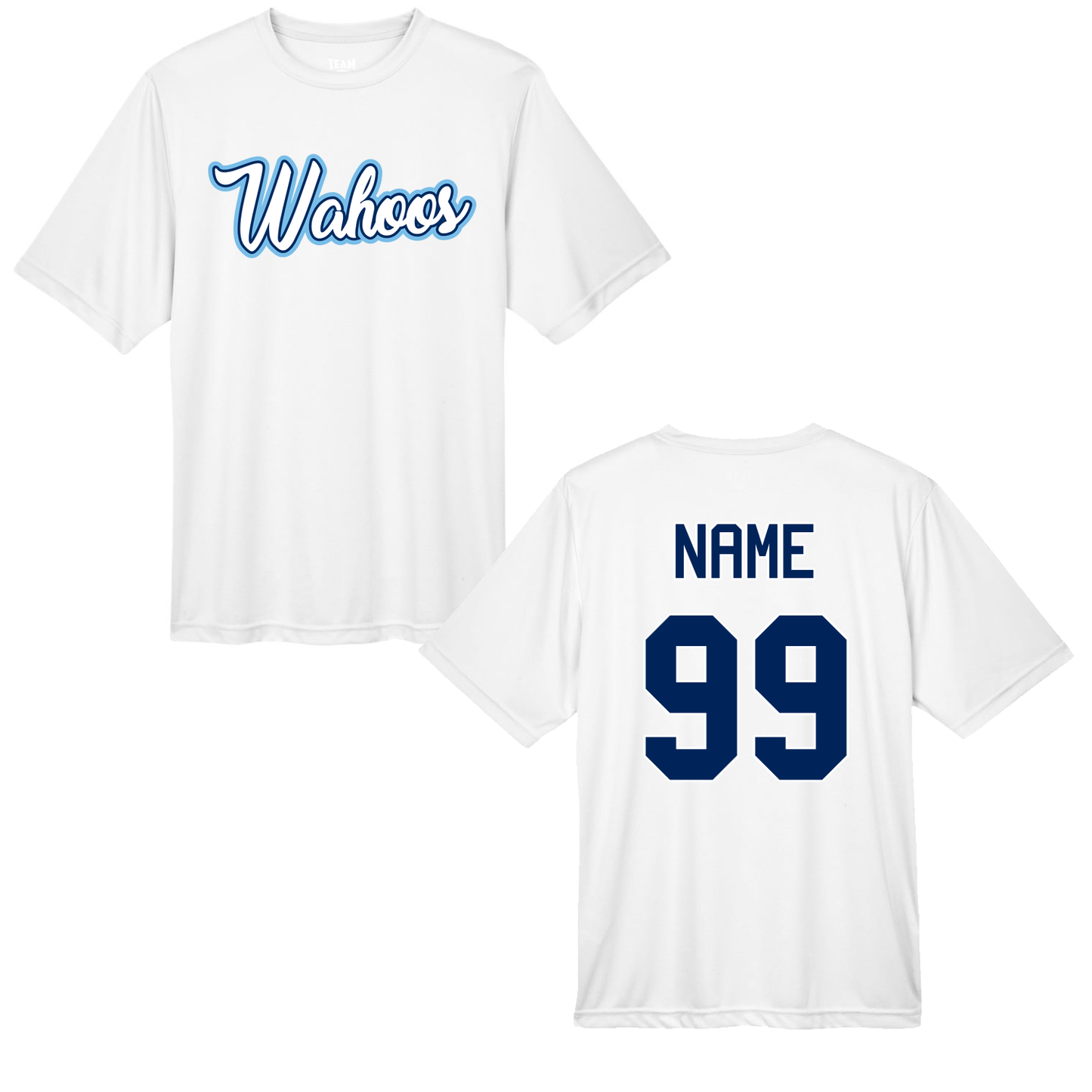 Wahoos Text Logo Performance Short Sleeves
